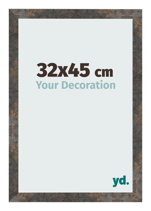 Photo Frame 32x45 cm Oxidized Metal MDF Bologna Front Size | Yourdecoration.co.uk