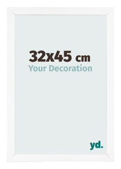 Photo Frame 32x45 cm White Matte MDF Bologna Front Size | Yourdecoration.co.uk