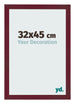 Photo Frame 32x45 cm Wine Red Swept MDF Bologna Front Size | Yourdecoration.co.uk