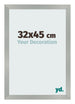 Photo Frame 32x45cm Aluminum Brushed MDF Bologna Front Size | Yourdecoration.co.uk