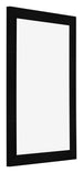 Photo Frame 32x45cm Black Silver Polished MDF Pisa Front Oblique | Yourdecoration.co.uk