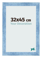 Photo Frame 32x45cm Clear Blue Swept MDF Pisa Front Size | Yourdecoration.co.uk