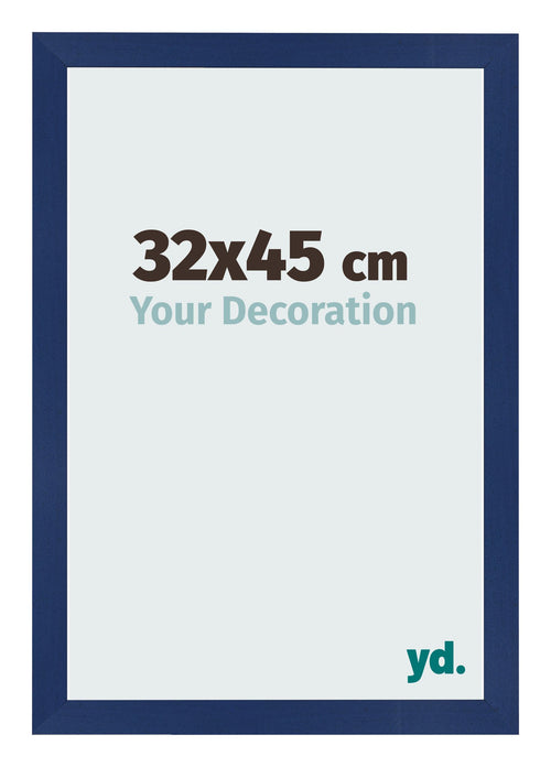 Photo Frame 32x45cm Dark Blue Swept MDF Bologna Front Size | Yourdecoration.co.uk