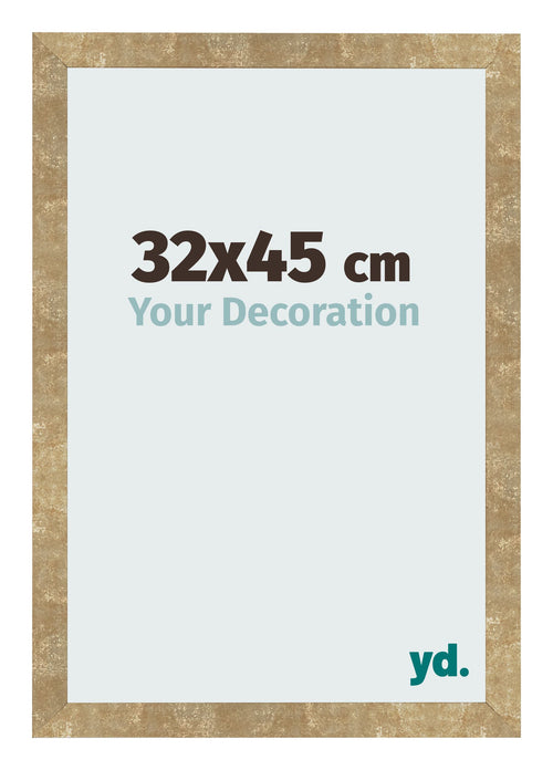 Photo Frame 32x45cm Gold Antique MDF Bologna Front Size | Yourdecoration.co.uk