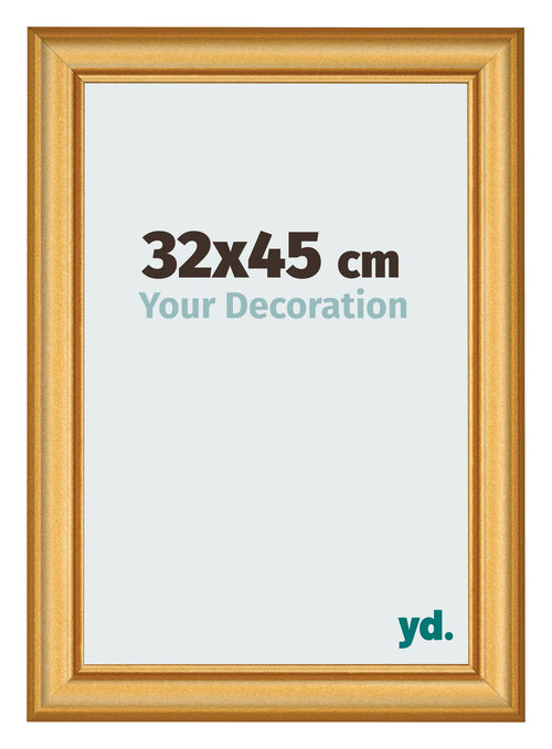 Photo Frame 32x45cm Gold Matte MDF Lazio Front Size | Yourdecoration.co.uk
