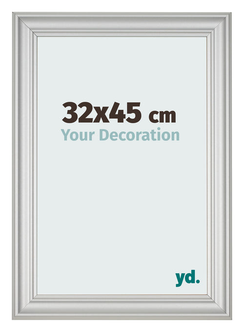 Photo Frame 32x45cm Silver Matte MDF Lazio Front Size | Yourdecoration.co.uk