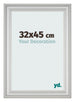 Photo Frame 32x45cm Silver Matte MDF Lazio Front Size | Yourdecoration.co.uk