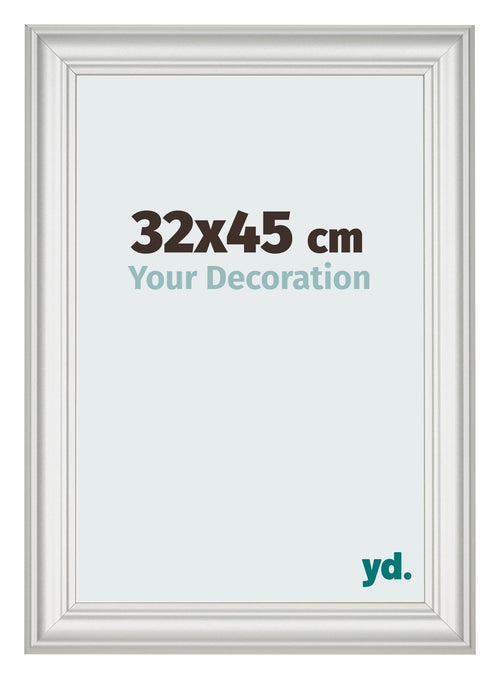 Photo Frame 32x45cm White Swept MDF Lazio Front Size | Yourdecoration.co.uk