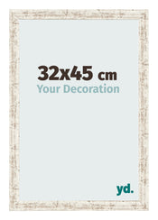 Photo Frame 32x45cm White Vintage MDF Bologna Front Size | Yourdecoration.co.uk