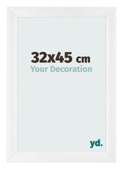 Photo Frame 32x45cm White Vintage MDF Pisa Front Size | Yourdecoration.co.uk
