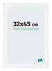 Photo Frame 32x45cm White Vintage MDF Pisa Front Size | Yourdecoration.co.uk