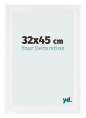 Photo Frame 32x45cm White Vintage MDF Pisa Front Size | Yourdecoration.co.uk