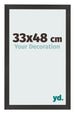 Photo Frame 33x48 cm Black Matte MDF Bologna Front Size | Yourdecoration.co.uk