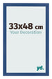 Photo Frame 33x48 cm Dark Blue MDF Bologna Front Size | Yourdecoration.co.uk