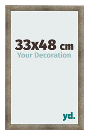 Photo Frame 33x48 cm Metal Vintage MDF Bologna Front Size | Yourdecoration.co.uk