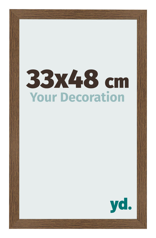 Photo Frame 33x48 cm Oak Rustic MDF Bologna Front Size | Yourdecoration.co.uk