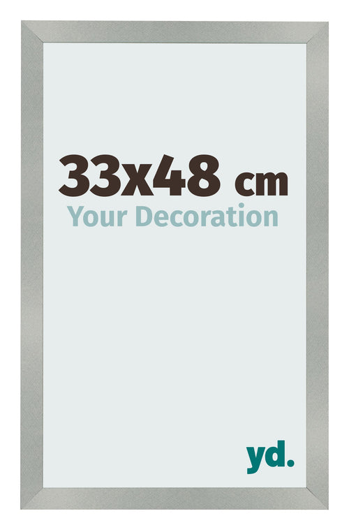 Photo Frame 33x48cm Aluminum Brushed MDF Bologna Front Size | Yourdecoration.co.uk
