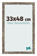 Photo Frame 33x48cm Blue Gold Melange MDF Bologna Front Size | Yourdecoration.co.uk