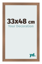 Photo Frame 33x48cm Copper Design MDF Bologna Front Size | Yourdecoration.co.uk
