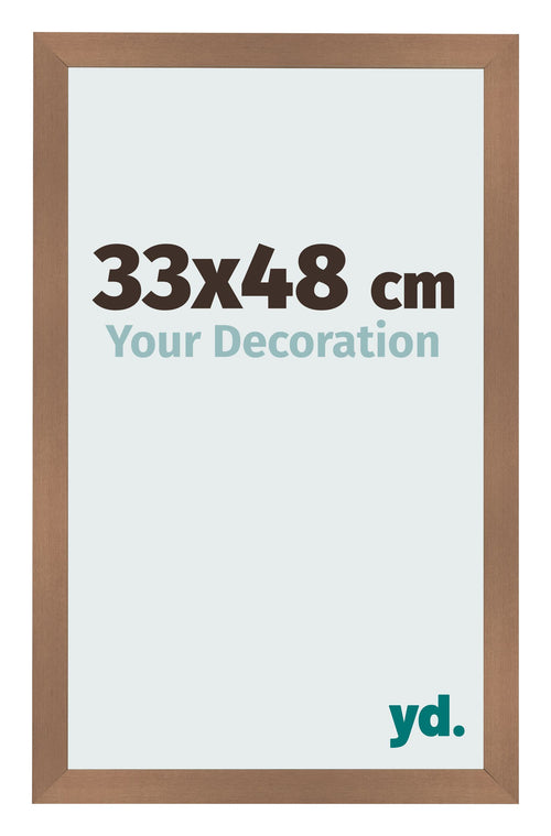 Photo Frame 33x48cm Copper Design MDF Bologna Front Size | Yourdecoration.co.uk