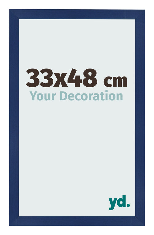Photo Frame 33x48cm Dark Blue Swept MDF Bologna Front Size | Yourdecoration.co.uk