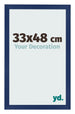 Photo Frame 33x48cm Dark Blue Swept MDF Bologna Front Size | Yourdecoration.co.uk