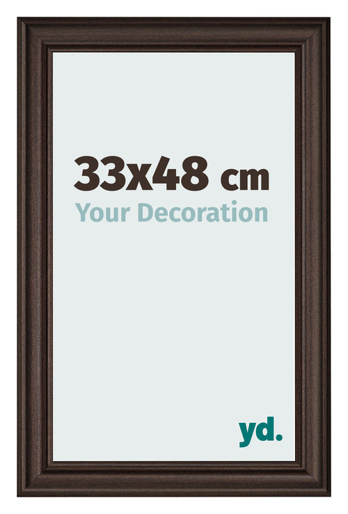 Photo Frame 33x48cm Oak Dark MDF Lazio Front Size | Yourdecoration.co.uk