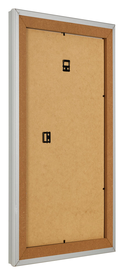 Photo Frame 33x48cm Silver Matte MDF Lazio Back Oblique | Yourdecoration.co.uk