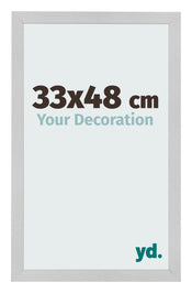 Photo Frame 33x48cm Stainless Steel MDF Bologna Front Size | Yourdecoration.co.uk