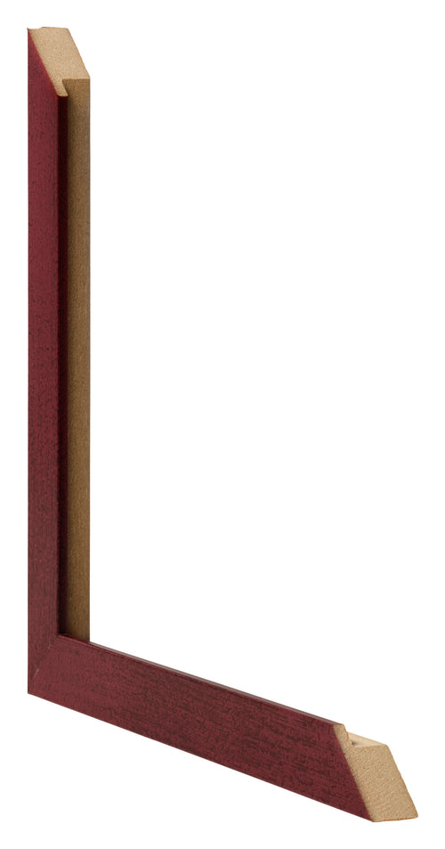 Photo Frame 33x48cm Wine Red Swept MDF Bologna Detail Intersection | Yourdecoration.co.uk
