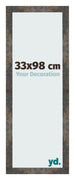 Photo Frame 33x98 cm Oxidized Metal MDF Bologna Front Size | Yourdecoration.co.uk