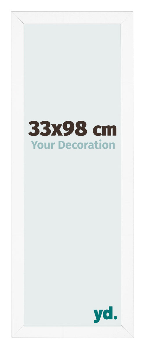 Photo Frame 33x98 cm White Matte MDF Bologna Front Size | Yourdecoration.co.uk