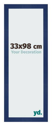 Photo Frame 33x98cm Dark Blue Swept MDF Bologna Front Size | Yourdecoration.co.uk