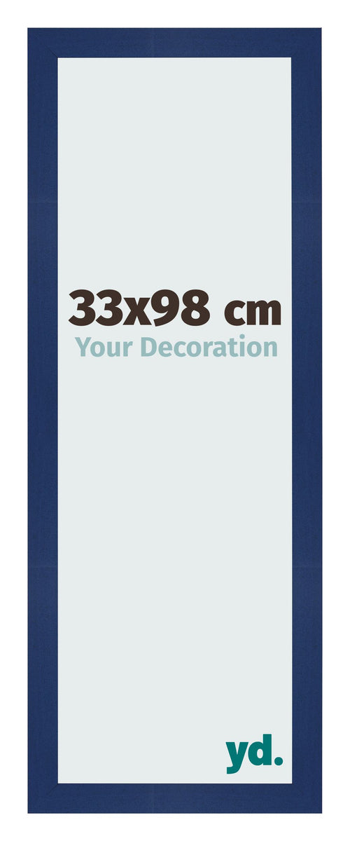 Photo Frame 33x98cm Dark Blue Swept MDF Bologna Front Size | Yourdecoration.co.uk