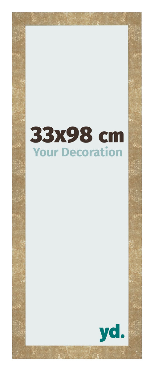 Photo Frame 33x98cm Gold Antique MDF Bologna Front Size | Yourdecoration.co.uk