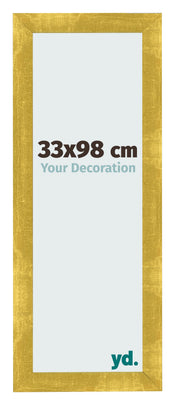 Photo Frame 33x98cm Gold Vintage MDF Pisa Front Size | Yourdecoration.co.uk