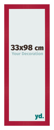 Photo Frame 33x98cm Red MDF Bologna Front Size | Yourdecoration.co.uk