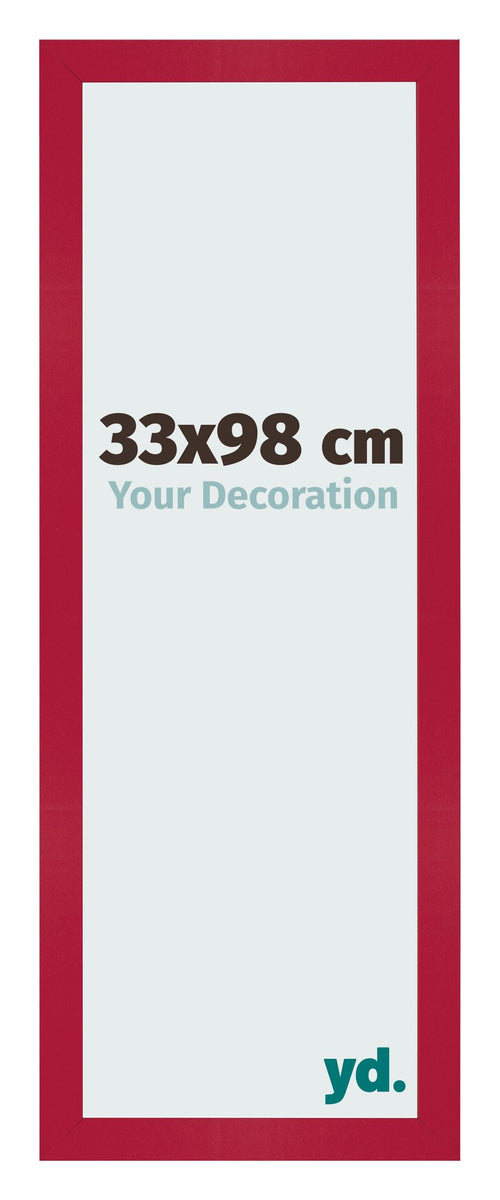 Photo Frame 33x98cm Red MDF Bologna Front Size | Yourdecoration.co.uk
