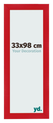 Photo Frame 33x98cm Red MDF Pisa Front Size | Yourdecoration.co.uk