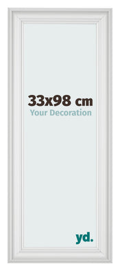 Photo Frame 33x98cm White Swept MDF Lazio Front Size | Yourdecoration.co.uk