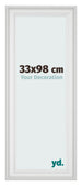 Photo Frame 33x98cm White Swept MDF Lazio Front Size | Yourdecoration.co.uk