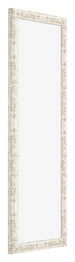 Photo Frame 33x98cm White Vintage MDF Bologna Front Oblique | Yourdecoration.co.uk