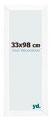 Photo Frame 33x98cm White Vintage MDF Pisa Front Size | Yourdecoration.co.uk