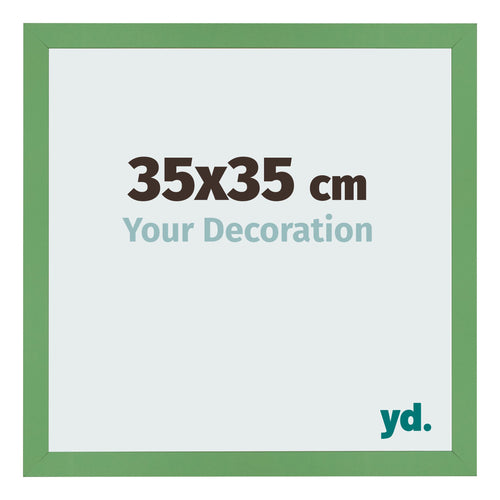 Photo Frame 35x35 cm Green MDF Bologna Front Size | Yourdecoration.co.uk