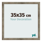 Photo Frame 35x35 cm Metal Vintage MDF Bologna Front Size | Yourdecoration.co.uk