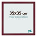 Photo Frame 35x35 cm Wine Red Swept MDF Bologna Front Size | Yourdecoration.co.uk