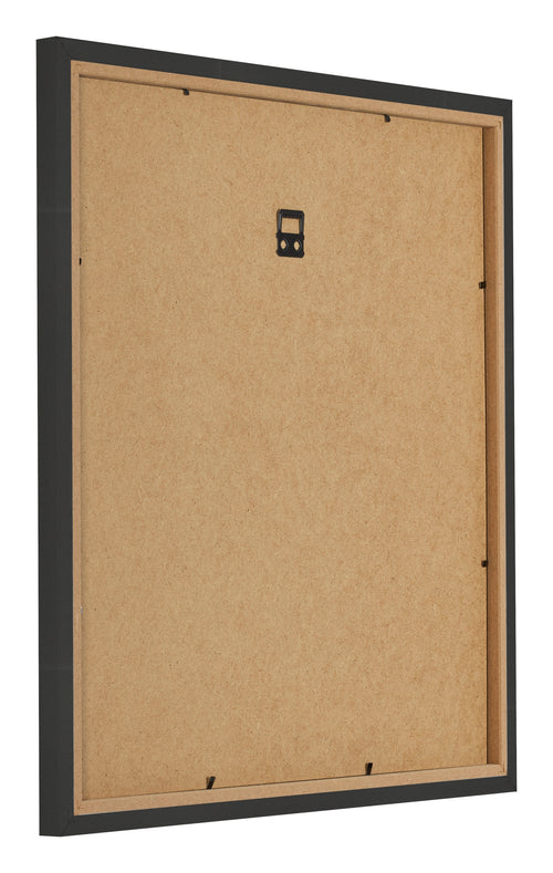 Photo Frame 35x35cm Black Woodgrain MDF Bologna Back Oblique | Yourdecoration.co.uk