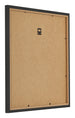 Photo Frame 35x35cm Black Woodgrain MDF Bologna Back Oblique | Yourdecoration.co.uk
