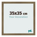 Photo Frame 35x35cm Bronze Design MDF Bologna Front Size | Yourdecoration.co.uk
