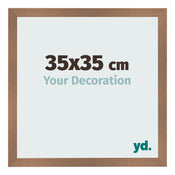Photo Frame 35x35cm Copper Design MDF Bologna Front Size | Yourdecoration.co.uk
